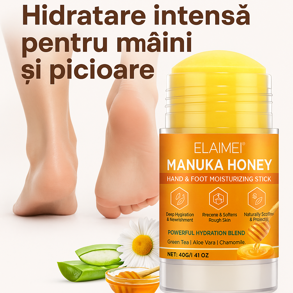 Hidratant mâini & picioare cu Miere Manuka – ELAIMEI Stick